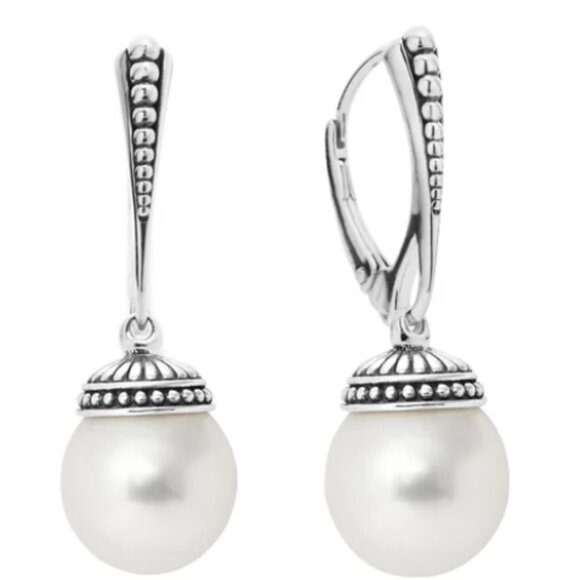 LAGOS Drop Pearl Earrings - Picture 2 of 4